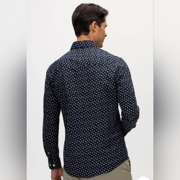 Julian & Mark Men's Large Ryan Geo Dot Print Long Sleeve Button Up … - Picture 2 of 13